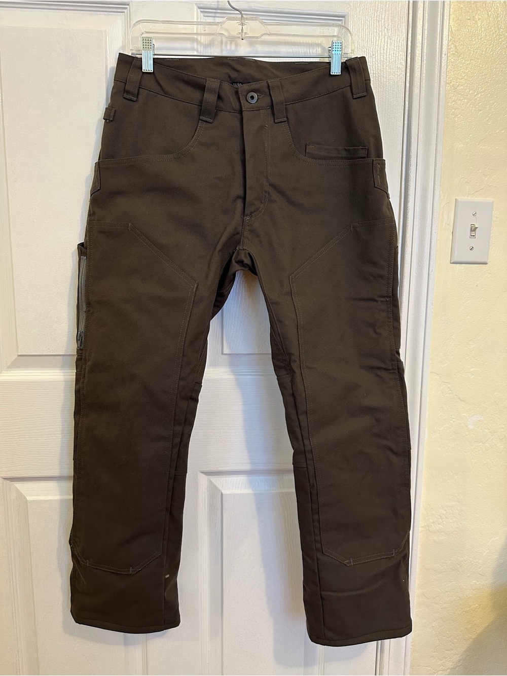 1620 FLEECE LINED NYCO DOUBLE KNEE UTILITY PANT Men's Cordura Sz 30 GRANITE NWT